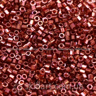 Бисер DBC-116 Miyuki Delica Beads Cut 11/0 (рубка, вишнево-золотой)